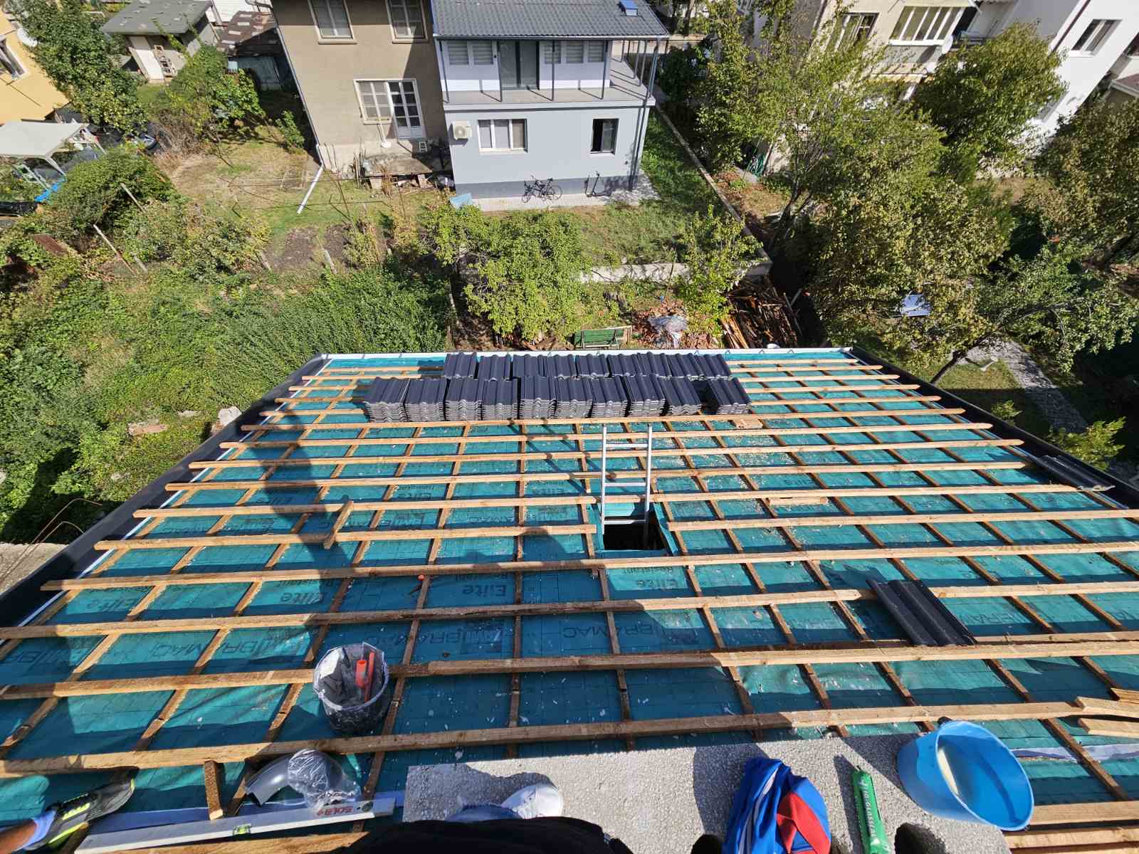 Покривна конструкция с мембрана