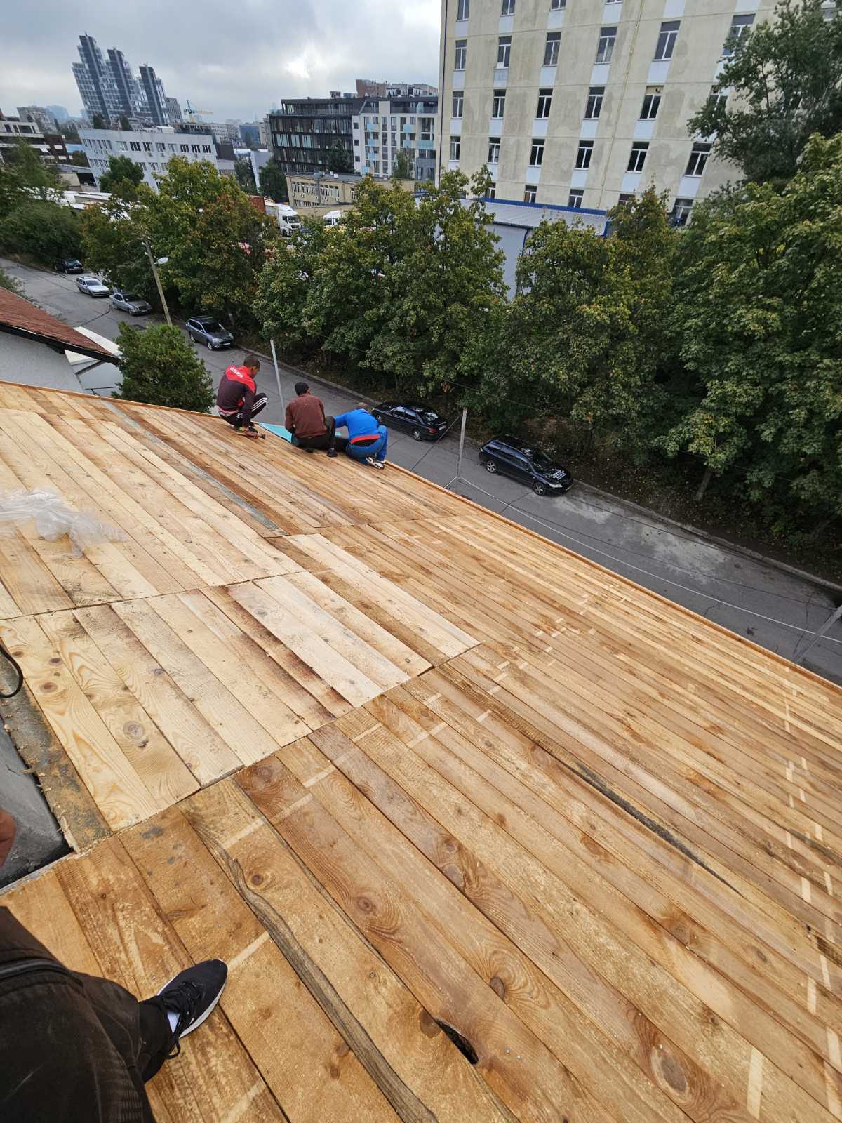 Дъсчена обшивка на покрив